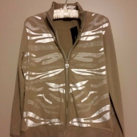 NWT BCBG Maxazria  Zip Top Jacket - Picture 1 of 8